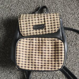 Longaberger Plaid Backpack